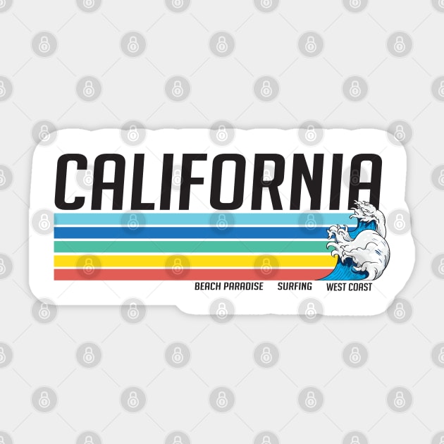 California Sticker by Rebrand